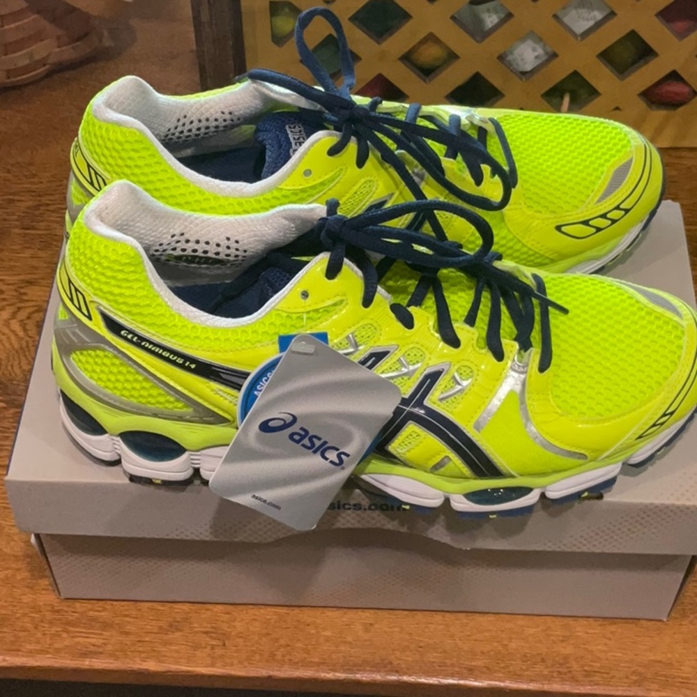 Asics Neon Yellow Running Shoes